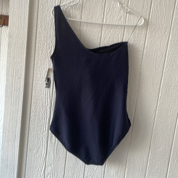NWT Michael Kors New Navy Blue one piece bathing suit sz 14 - Picture 2 of 6